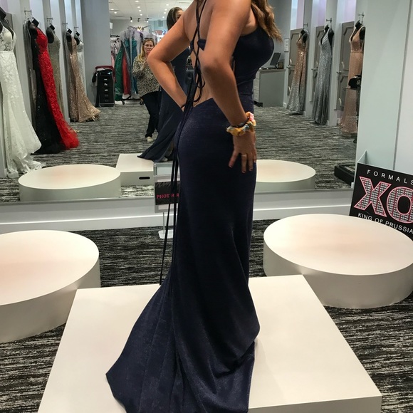 XOXO | Dresses | Dark Blue Elegant Prom Dress | Poshmark